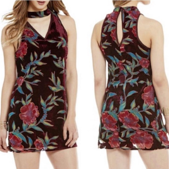 Velvet Choker Dress - Picture 2 of 3